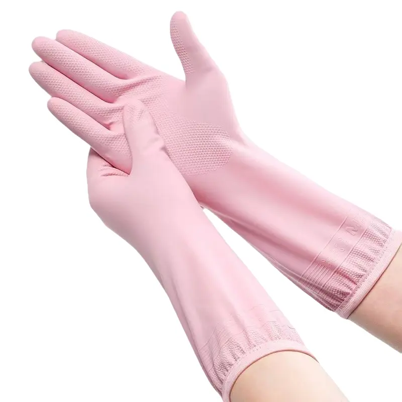 Durable Nitrile Gloves for Home Dishwashing, Thick Rubber Kitchen Cleaning Gloves, New Material Laundry Gloves, Long-Lasting and Reliable, Household Kitchen Gloves, Kitchen Gloves for Washing Dishes