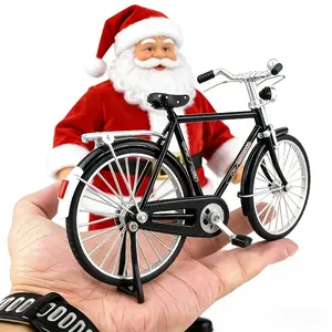 52-Piece Retro Aluminum Alloy Bicycle Model Set - Brain-Training, Hands-On Miniature, Ideal for Collectors, Meaningful Gift & Greenish Home/Office Decor