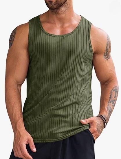 ELENCOCO Men's 3-Pack Plain Muscle Workout Tank Top Quick Dry Gym Muscle T-Shirt Fitness Bodybuilding Sleeveless T-Shirt ,Father's Day gift,Black Friday