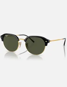RAY-BAN RB4429 Clubmaster Sunglasses, Black Gold