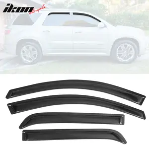 Visor Windows for GMC Acadia 2007-2016 Slim Style Smoke Tinted Acrylic 4PC