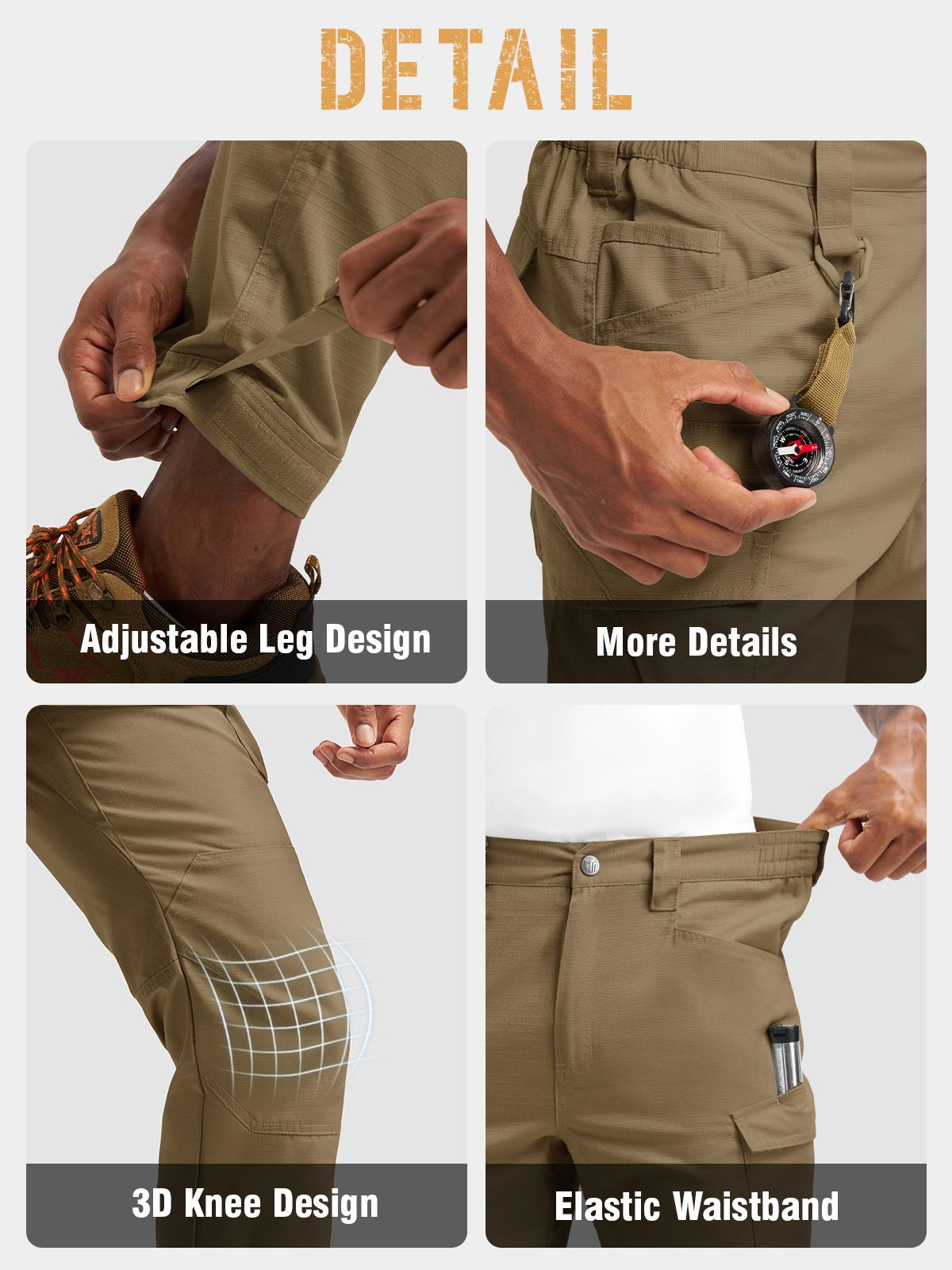 GOPUNE Men's Tactical Work Pants Lightweight Multi-Pocket Water Resistant Cargo Pants Ripstop Hiking Military Construction Outdoor Pants 10 Pockets GOPUNE Men's Tactical Work Pants Lightweight Multi-Pocket Water Resistant Cargo Pants Ripstop Hiking Military Construction Outdoor Pants 10 Pockets