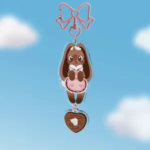 Cocoa Dandy's world keychain with charm