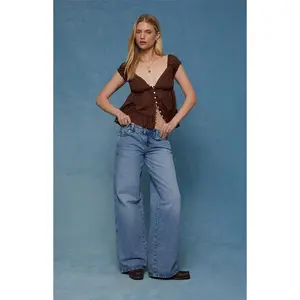 Pacsun Women's Casey Low Rise Baggy Jeans Astrid