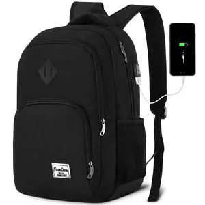 YAMTION Multi-Color Casual Backpack, Multi-Compartment & USB Charging, Lightweight Durable Business Bag