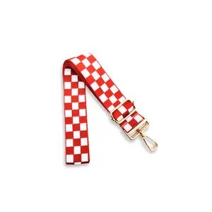 Lizzie Checkered Adjustable Bag Strap