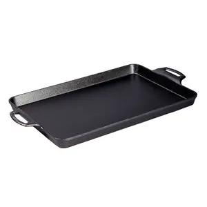 15.5 x 10.5 Inch Seasoned Cast Iron Baking Pan