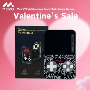 【2026 NEW】V99 Miro Multifunctional Power Bank Gaming Console – 5000mAh Compact Design for Mobile Devices & Smartphones – Travel, Home Fun, On-the-Go Gaming, Portable Entertainment, Ideal Gift for Gamers & Tech Lovers