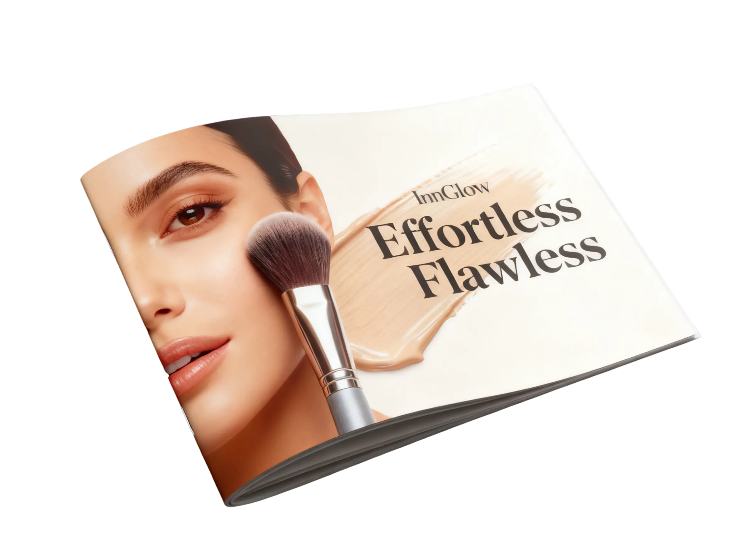 InnGlow Effortless Flawless Makeup Tutorial Manual Beginner Makeup Book with Eyelash Extensions Kit Separator Tool Comprehensive Beauty Sponge Guide