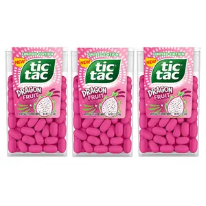 Limited Edition Tic Tac Dragon Fruit Candy Mints - 1.7oz (3 Pack) - Perfect for Easter Stuffers