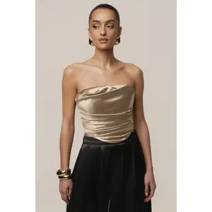 Gold Sparkling Hour Satin Corset