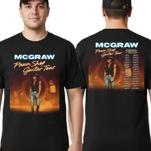 Tim McGraw Tour 2026 T-Shirts – Country Music Concert Graphic Tee with Tour Dates Back Print for Fans, shirts men, shirts women.