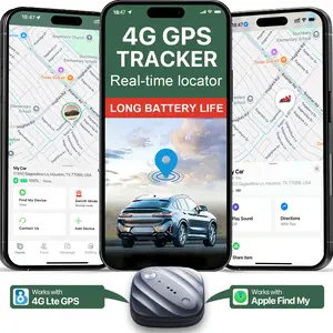 Small Vehicle GPS Tracker - Waterproof 4G LTE + Apple Find My Compatible, for Car/Person/Pet/Item Tracking (Worldwide Coverage) | Smart Alerts, Discreet Tracking Device (Subscription Required)