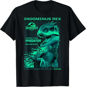 100% Cotton Jurassic World Indominus Rex Hybrid Predator T-Shirt