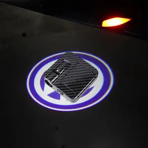 2PCS Led Welcome Light Car Door Projector Lamps For Volkswagen VW Passat Variant B8 2016 Touareg Tiguan 2010-2020 Golf 2010-2024(Battery Not Included)