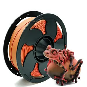 Matte Tri Color Black Red Orange PLA Filament 3 in 1,Matte Dual Bi Color yellow pink 1.75mm High Speed 600mm/s Coextrusion 3D Printer Filament Rapid Magic Color Change, Matte PLA 1kg (2.2lbs) Spool Perfectly Hide The Layer Line