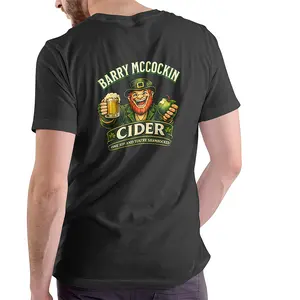 BARRY MCCOCKIN CIDER T SHIRT, UNISEX COTTON  Streetwear Tshirt Printed in USA