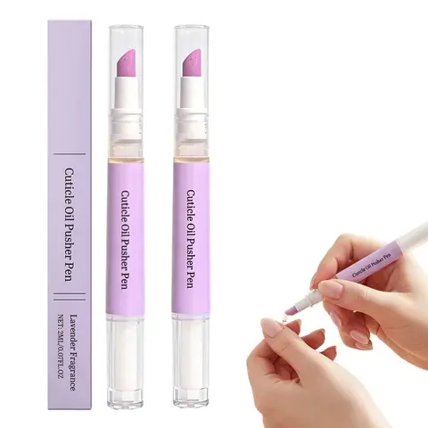 3-in-1 Cuticle Care Pen — Cuticle Oil, Ceramic Tip Cuticle Pusher &Nail Repair Tool for Hangnails, Dry Damaged Nails Treatment, Cuticle Care Pen for Soft Healthy Nails, Ideal for Home Manicure Kit & Salon Nail Maintenance