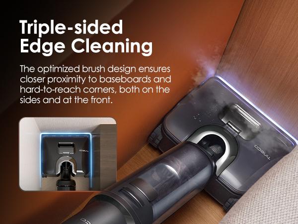 Tineco Floor One S7 Stretch Steam Cordless Wet Dry Vacuum Steam Mop All-in-One, 320℉ HyperSteam, 180° Lay-Flat, Anti-Tangle Design, FlashDry Self-Cleaning, Up to 75 Min Runtime