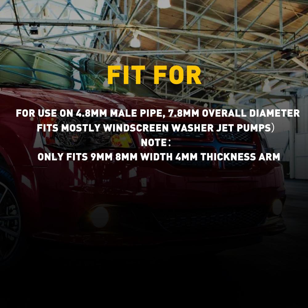 2PC Windshield Washer Nozzle Wiper Hose 2m Windscreen washer jet pumps Universal