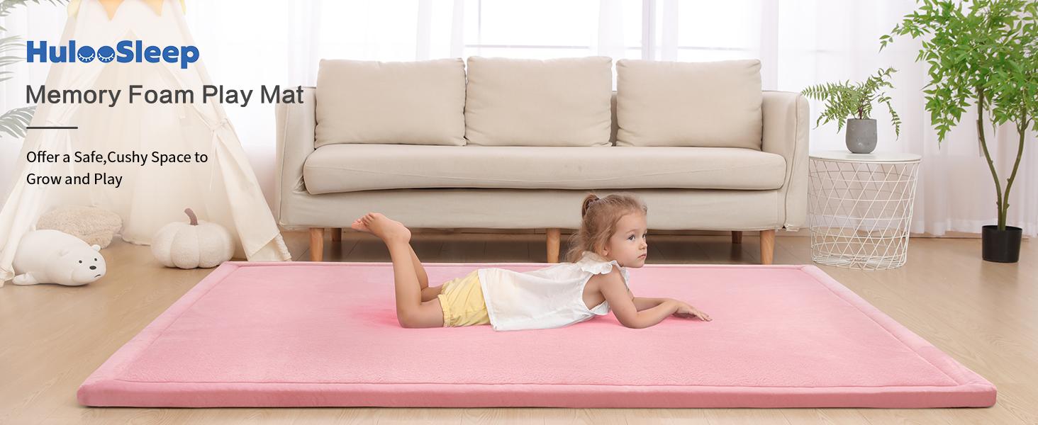 HulooSleep Play Rug for Playroom, Living Room - 1.3inch Thick Velvet with Non-Slip Bottom, Water-Repellent, Stain-Resistant HulooSleep Play Rug for Playroom, Living Room - 1.3inch Thick Velvet with Non-Slip Bottom, Water-Repellent, Stain-Resistant