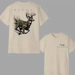 SITKA T-Shirt – Whitetail Deer Hunting Graphic, Perfect Gift for Hunters and Outdoorsmen, Men's Cotton Tee - KitchenEra