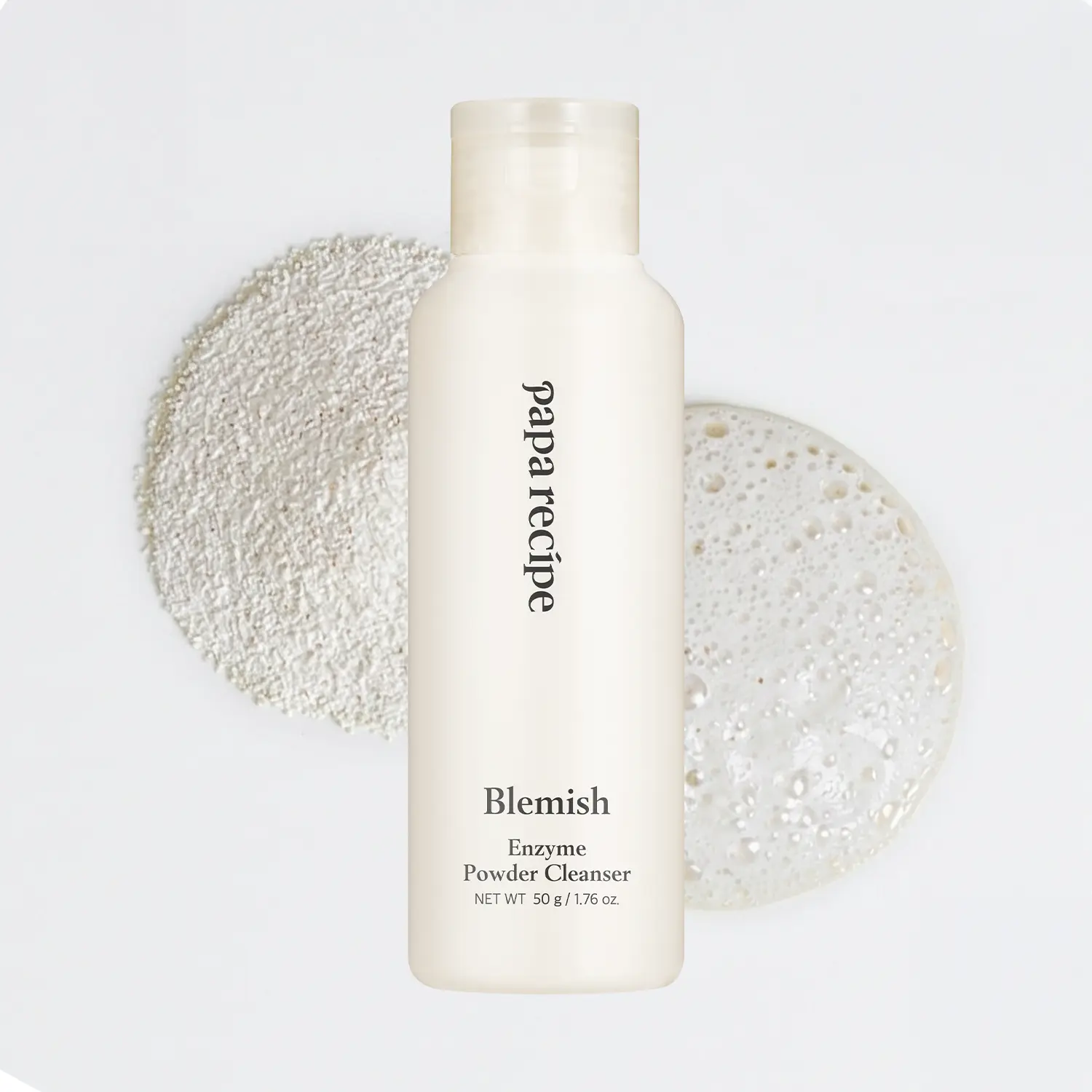 Papa Recipe Blemish Enzyme Cleansing Powder (1.7oz/50g) – Papain & Rice extract Powder-to-Foam Face Wash, Skin Radiance & Sebum Care, Gentle Exfoliation, Smoother Texture, Korean Skin Care