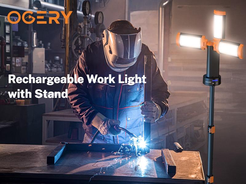 Mother's Day Gift OGERY 10000mAh Camping Light with Remote Control & Power Bank - Rechargeable 2200 Lumens Dimmable Work Light, Emergency Light & Detachable Tripod (1.75-6.5 Ft) for Outdoor, Hiking, Home & Emergency Mother's Day Gift OGERY 10000mAh Camping Light with Remote Control & Power Bank - Rechargeable 2200 Lumens Dimmable Work Light, Emergency Light & Detachable Tripod (1.75-6.5 Ft) for Outdoor, Hiking, Home & Emergency