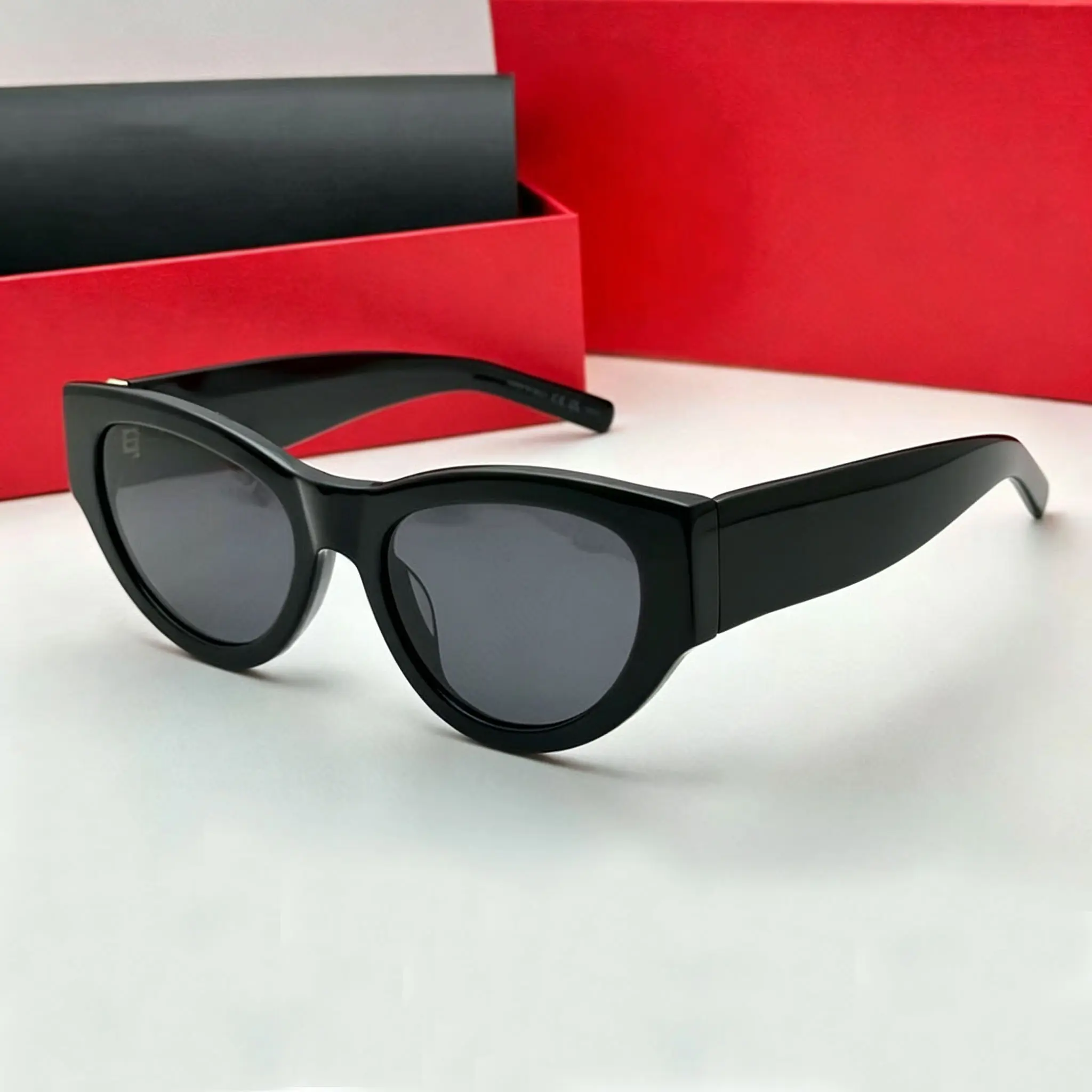 Exquisite Retro Cat Eye Sunglasses Womens Cute Oval Cateye Sun Glasses for Ladies-Trendy Classic Shades UV400 Protection