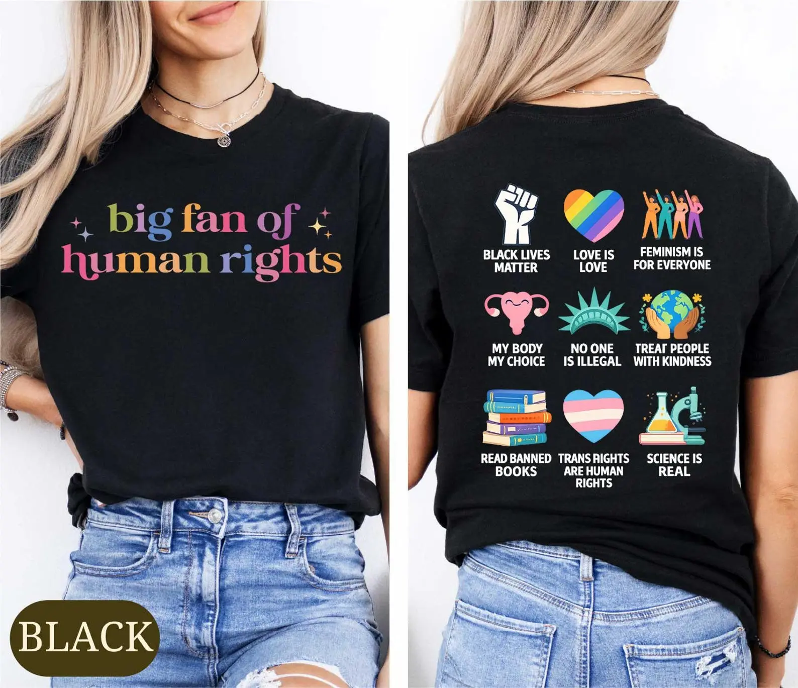 Big Fan Of Human Rights Shirt, Equality Sweatshirt, Human Rights Top, Social Justice Gift For Activist T-shirt