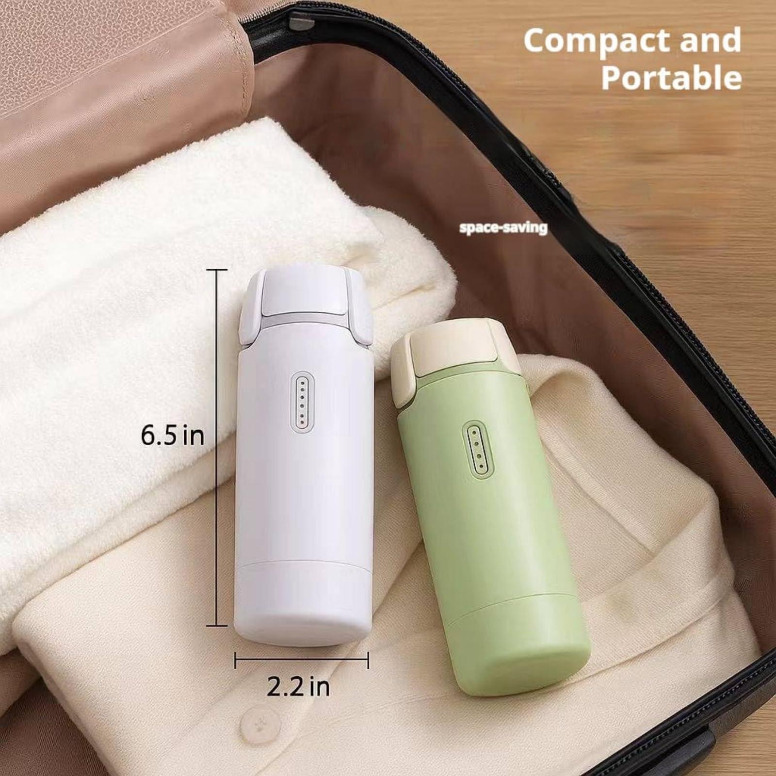 One-Stop Travel Solution 4 In 1 Portable Liquid Dispenser Bottle with Multi-Functional Storage Bag for Toiletries Green & White Options