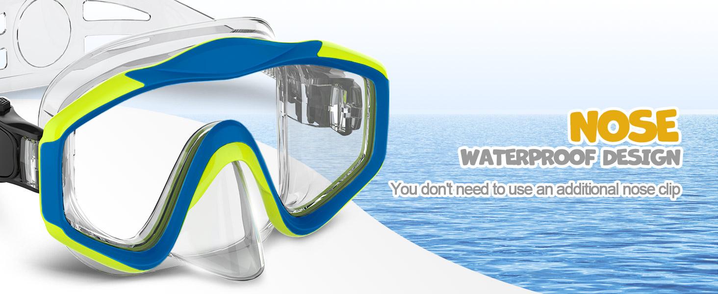 Rantizon Kids Swim Goggles Snorkel Diving Mask with Nose Cover, Anti-Fog Anti-Shattered UV Protection, No-Leak Design for Ages 3-15, Comfortable Fit Outdoorfun Rantizon Kids Swim Goggles Snorkel Diving Mask with Nose Cover, Anti-Fog Anti-Shattered UV Protection, No-Leak Design for Ages 3-15, Comfortable Fit Outdoorfun