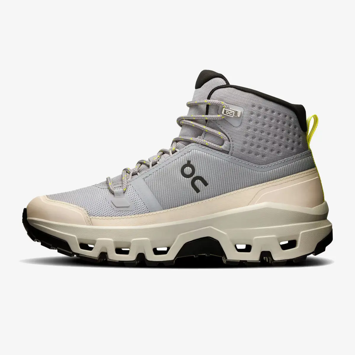 On Women’s Cloudrock Mid Waterproof Alloy Ice