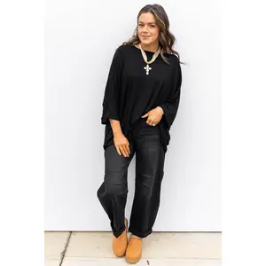 Skyline Barrel Jeans - Black