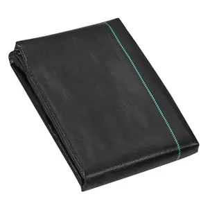 VEVOR 3FTx50FT 3.2OZ Premium Heavy Duty Weed Barrier Landscape Fabric,  , Woven Geotextile Fabric Under Gravel, High Permeability for Weed Blocker Weed Mat, Driveway Fabric, Weed Control Garden Cloth