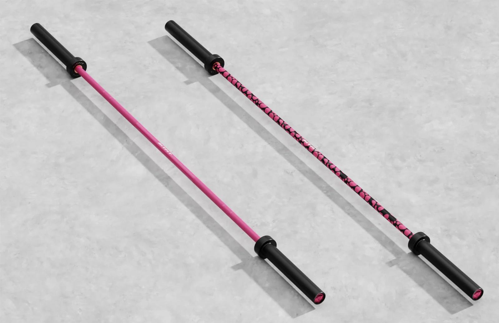 RitFit 15kg Pink Leopard Olympic Training Barbell