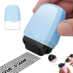 KOMOX Identity Theft Protection Roller Stamp, Protect Your ID Theft Protection Roller Stamp, Confidential Stamp for Mail Address ID Blackout Privacy & Security,Refill Ink Not Included