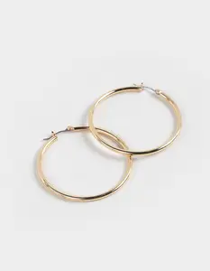 FULL TILT 14K  Womens Dipped Catch Hoop Earrings, Gold