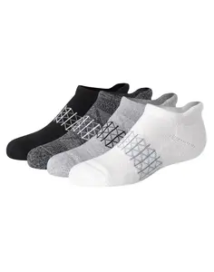Hanes Absolute Active Boys' Cushioned Heel Shield Socks, 4-Pairs