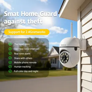 BEENOCAM 3MP Wifi IP Wireless Security Surveillance PTZ Camera 4X Zoom Cameras Tracking Two-way Audio HD Night Color Camera