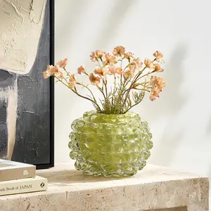 Z Gallerie Citron Ice Glass Vase Home Decor Accessory Decorative Modern Plant Vase
