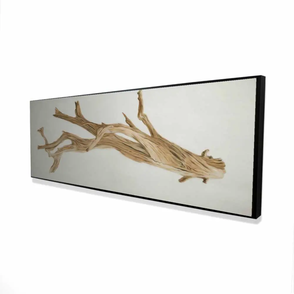 Begin Home Decor 2081-2060-CO120 20 x 60 in. Floated Wood - Hygge Brown Framed Canvas for Home Decor