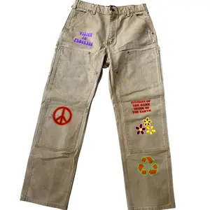 EARTHLINGS Custom Vintage Carhartt Double Knee Pants – Size 33 – One of One
