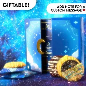 The Cosmic Cookie Collection By Send A Cake - A dazzling gift box where classic cookie flavors meet celestial charm! Decadent cookies in a gorgeous keepsake box - great for birthdays, anniversaries, or just because! - Delicious Dessert Gift Set