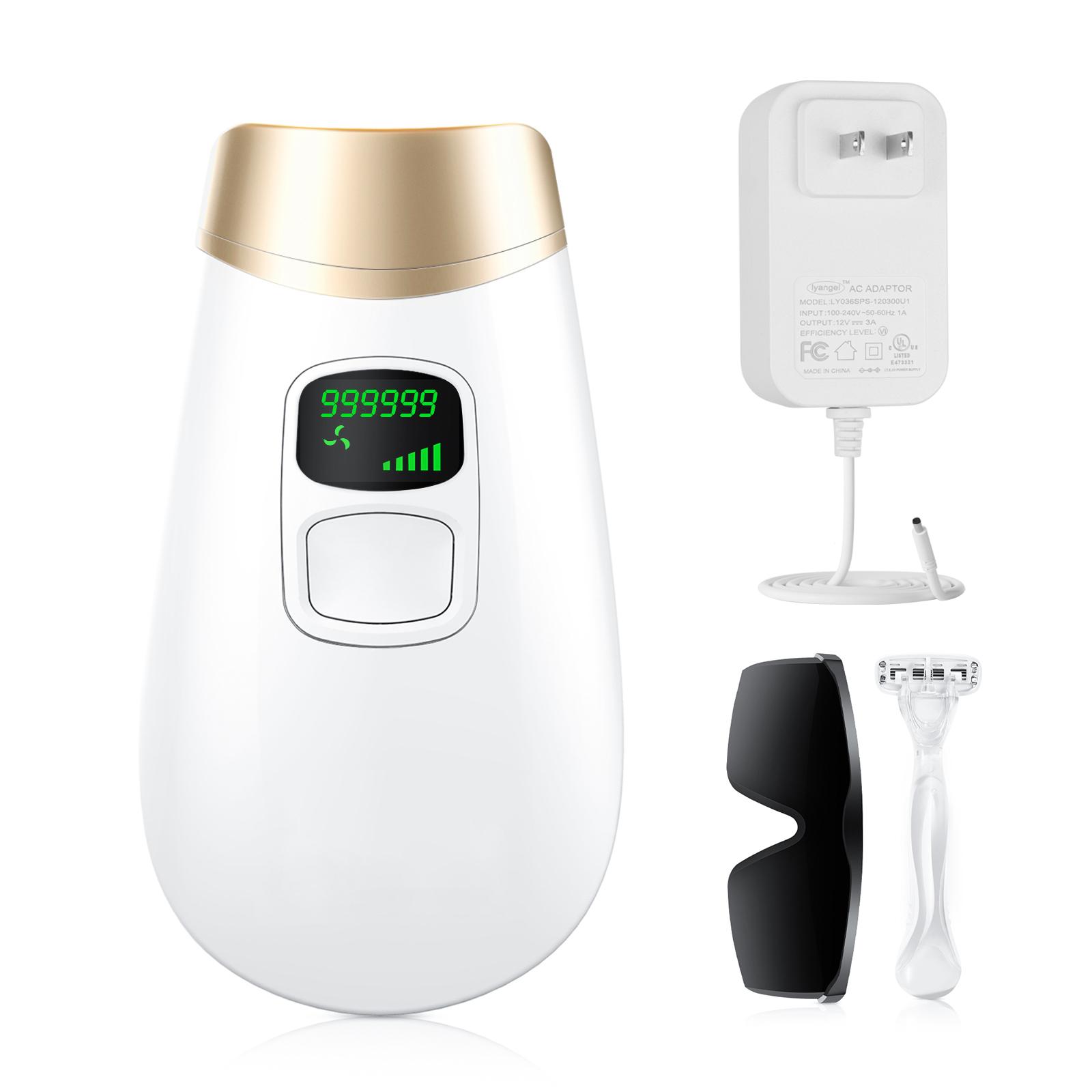 At-Home IPL Hair Removal Device, Permanent Facial Laser Hair Removal Device for Women and Men, FDA Cleared Comfort Comfort