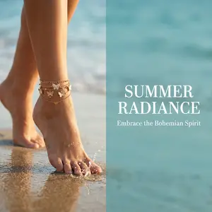 1pc Multi-layer Gold Anklet with Butterfly & Heart Charms, Bohemian Layered Ankle Chain for Party Gifts