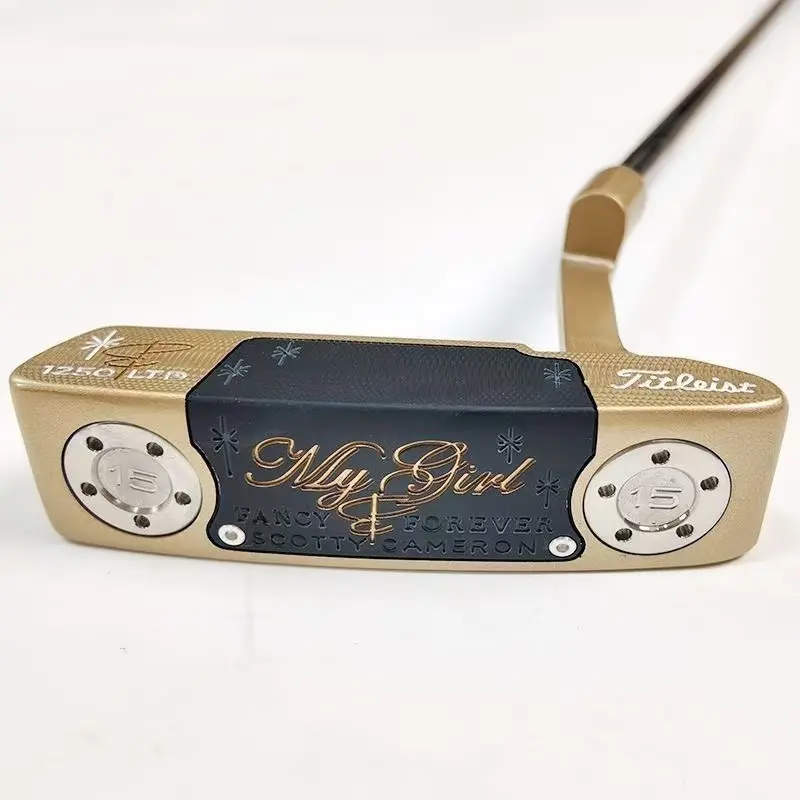 Titleist My Girl 1250 EFP Scotty Cameron Putter with Gold Finish and Personalized Engraving