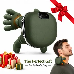 2026 upgraded version shoulder massager - electric cervical massage device - made of eco-friendly materials - bionic hand heating wireless portable 3D kneading massage, deep tissue massage, leg, neck and back massager, lightweight and portable gift,summer
