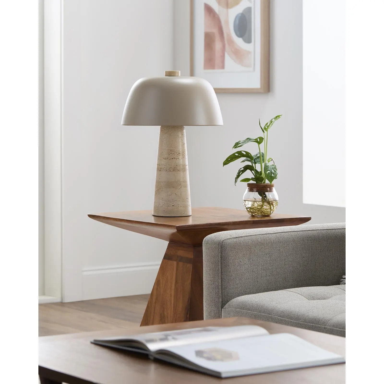 Livabliss Fes Modern Flat Metal Decorative Black Accent Lamp - AC Power, 40W E26 Base, CUL Certified Indoor Home Improvement Illuminated Lighting Fixture (Includes Bases & Shades), Decorative Accent Lamps, Bases & Shades, Flat Metal Lamps, Bases & Shades
