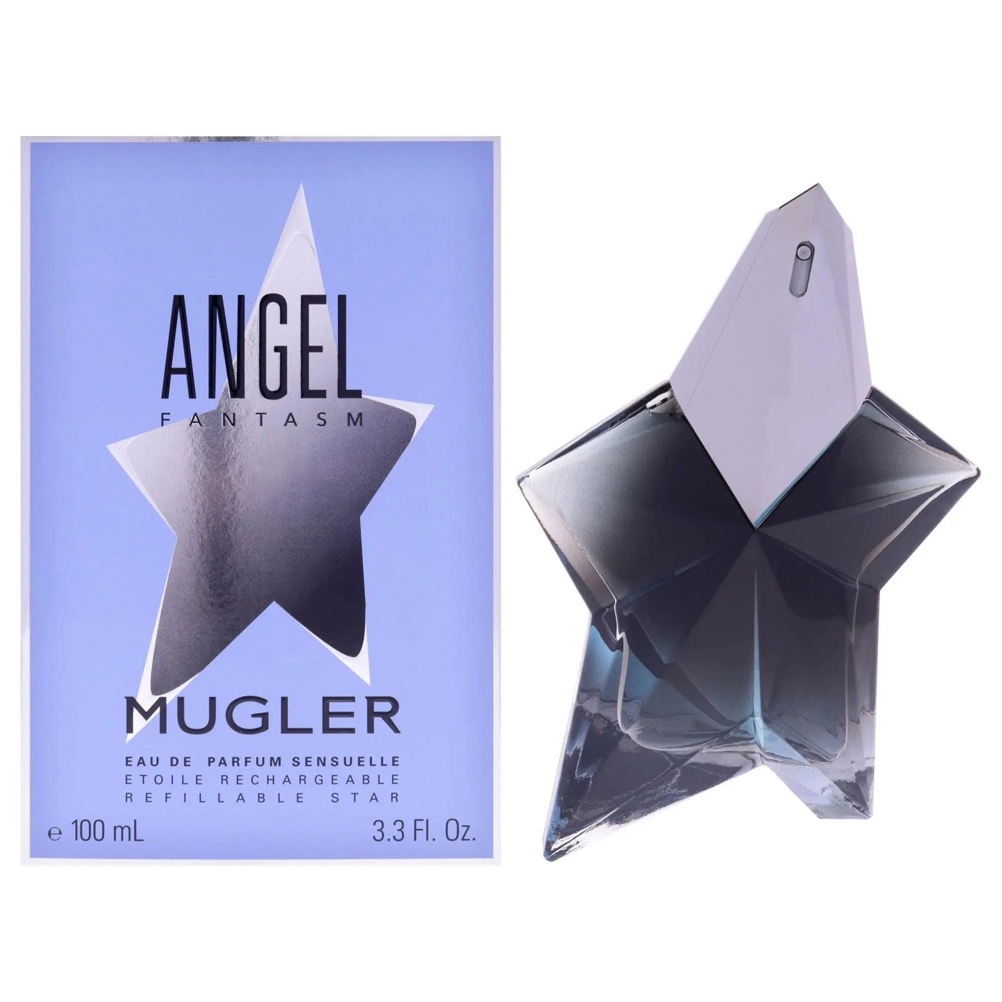 Women's Refillable Angel Fantasm Sensuelle EDP Spray by Thierry Mugler, 3.3 oz